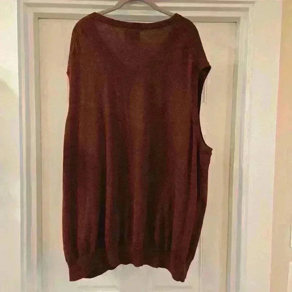 Harbor Bay Mens V Neck Pullover Sweater Vest 100% Cotton 4xl - Picture 2 of 6